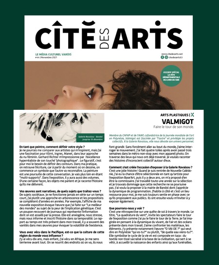 Galerie RAVAISOU VALMIGOT QUADRATURE DU VENT Cité des Arts