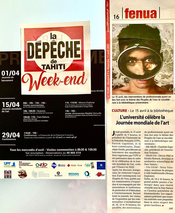 La Dépêche TAHITI Valmigot World Art Day 2021