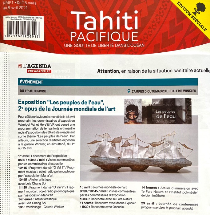 TAHITI PACIFIQUE AGENDA MARS 2021 VALMIGOT